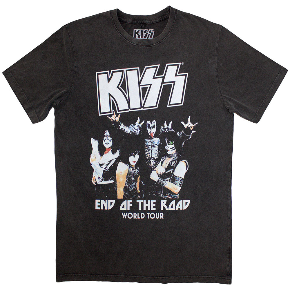 Lizensiertes KISS End Of The Road World Tour Stone Wash Bandshirt