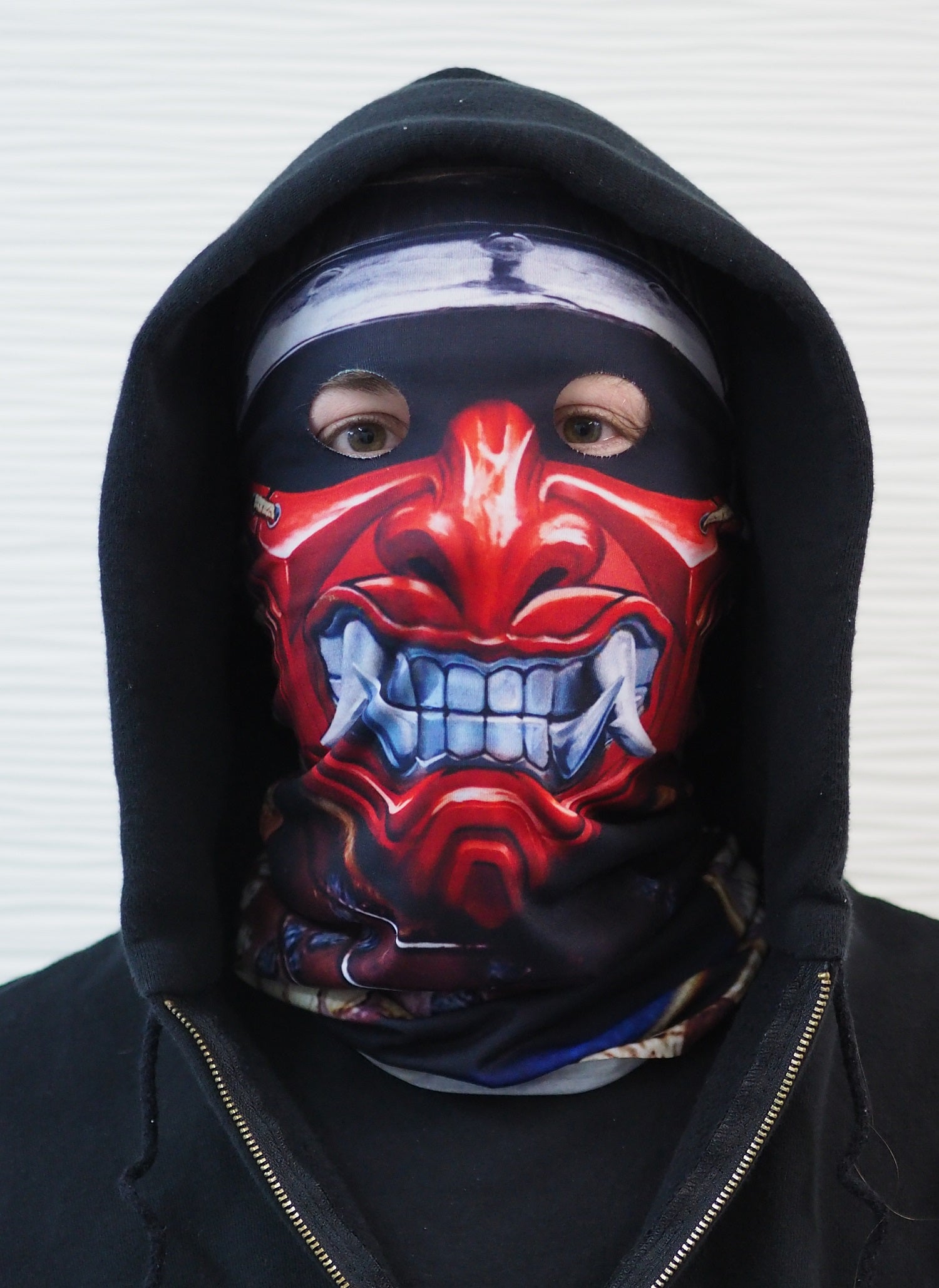 Bunter Schlauchschal SAMURAI DEMON TUBE SCARF MASK