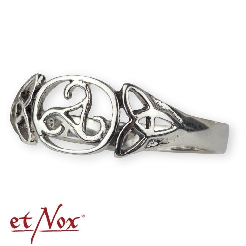 Edelstahlring Keltische Triskele Ring keltischem Design von etNox