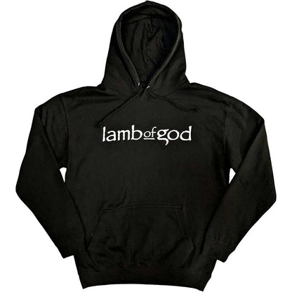 Lizensierter Pullover Lamb Of God Skeleton Eagle Band-Hoodie mit großem Backprint