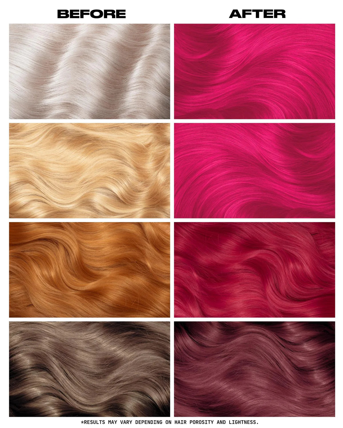 semi-permanente Haartönung Lychee Pink in dem Farbton kräftiges Pink von Lunar Tides