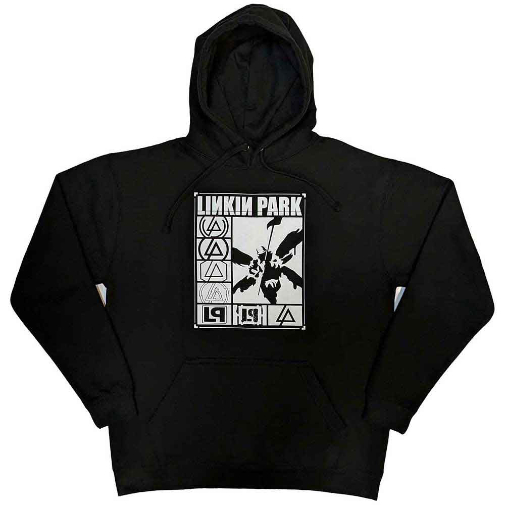 Lizensierter Pullover Linkin Park Logos Rectangle Band-Hoodie