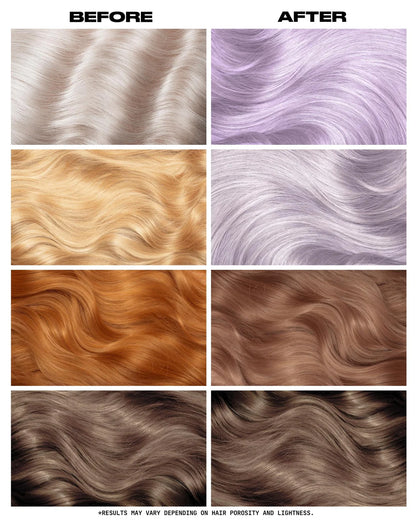 semi-permanente Haartönung Lunar White&nbsp;zum Neutralisieren vom Gelbstich in blondiertem Haar von Lunar Tides