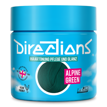 ALPINE GREEN Hair Tint Directions