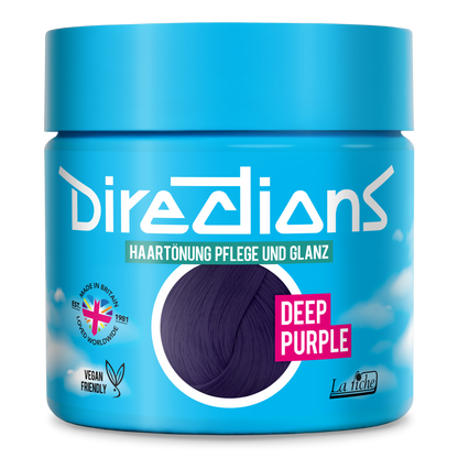 DEEP PURPLE Hair Color Directions