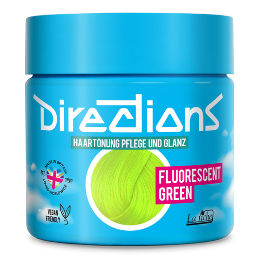 FLUORESCENT GREEN Hair Tint Directions