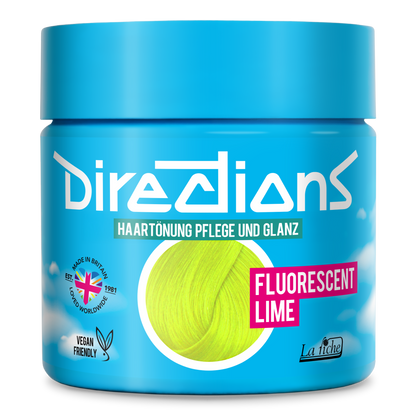 FLUORESCENT LIME Hair Tint Directions