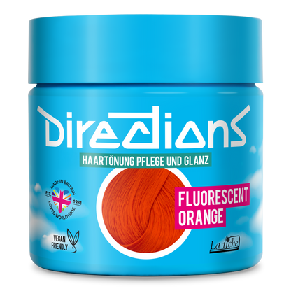 FLUORESCENT ORANGE Hair Tint Directions