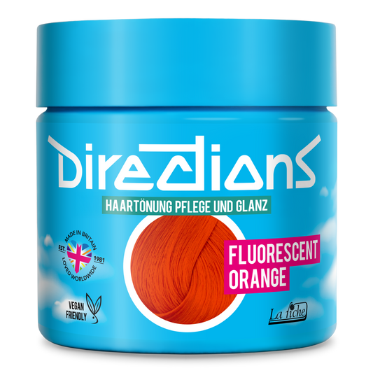 FLUORESCENT ORANGE Hair Tint Directions