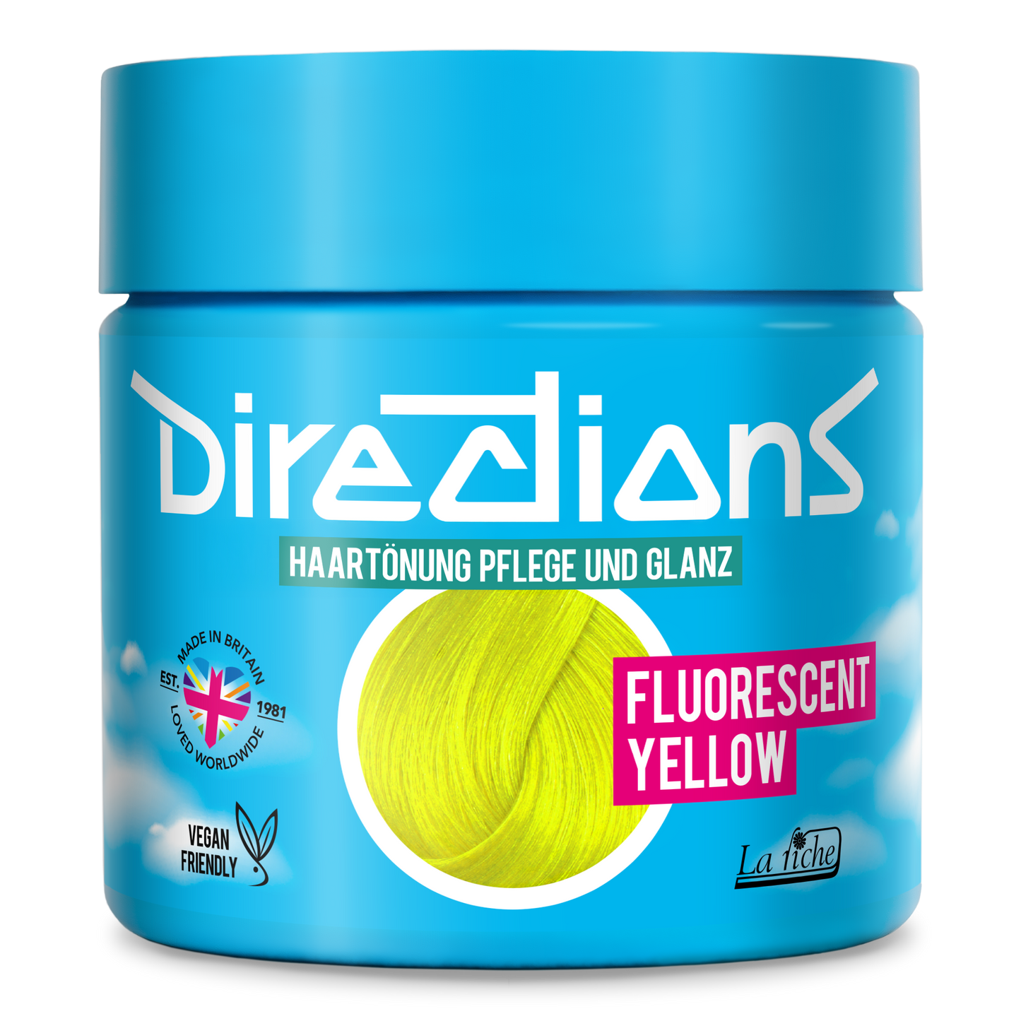 FLUORESCENT YELLOW Hair Tint Directions