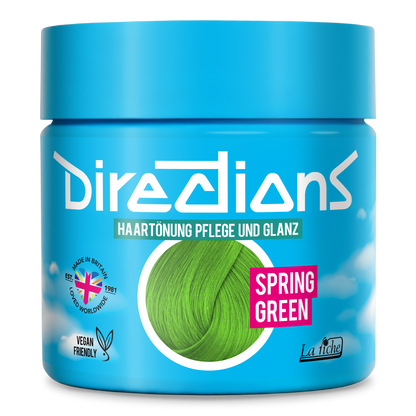 SPRING GREEN Hair Color Directions