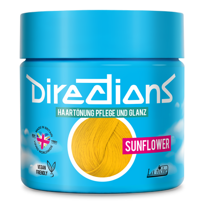 SUNFLOWER Hair Tint Directions