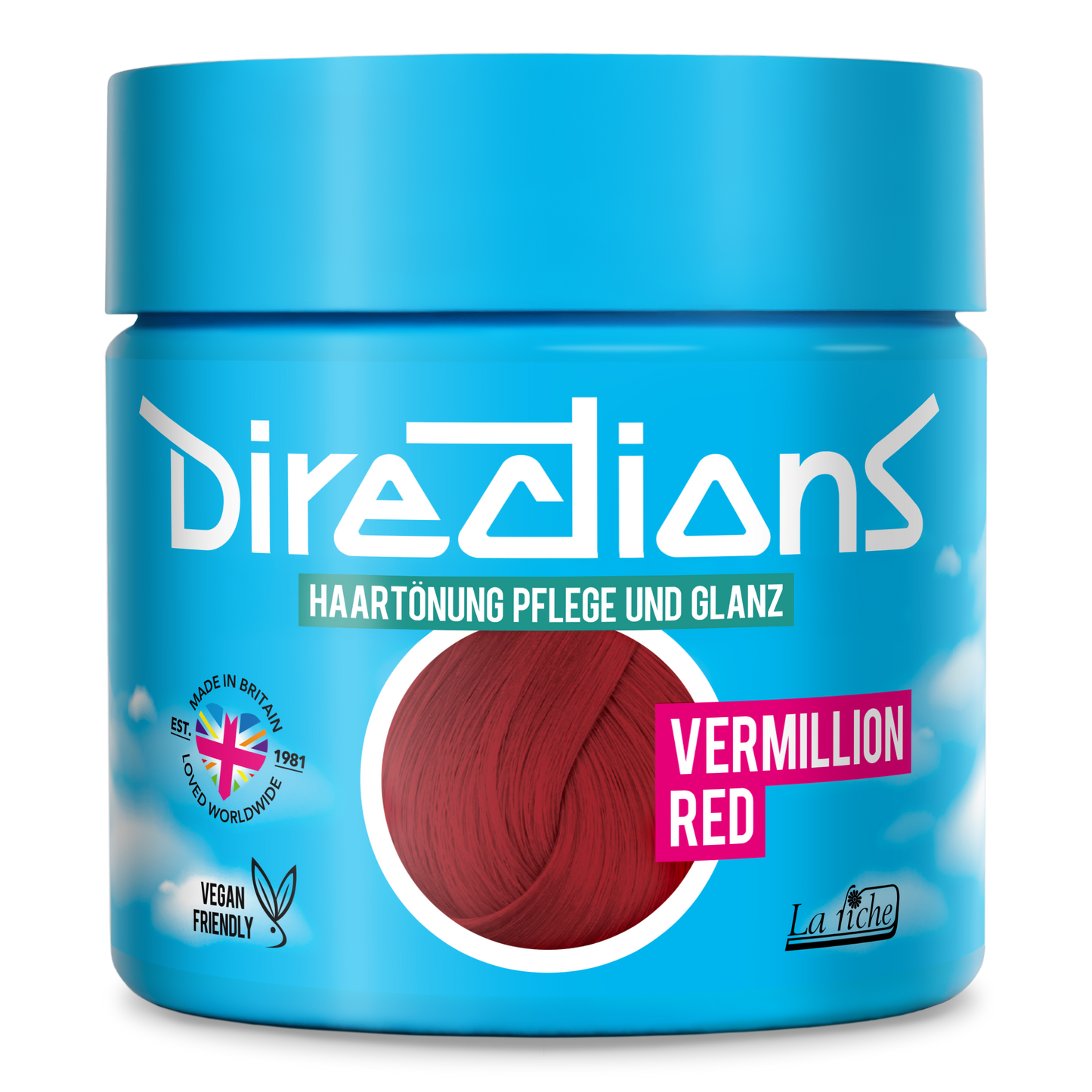 VERMILLION RED Hair Dye Directions