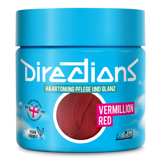 VERMILLION RED Hair Dye Directions
