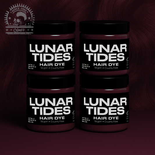 semi-permanente Haartönung 4er-Sparset&nbsp;MAGIC CHARM in dem Farbton Schwarz-Pink von Lunar Tides