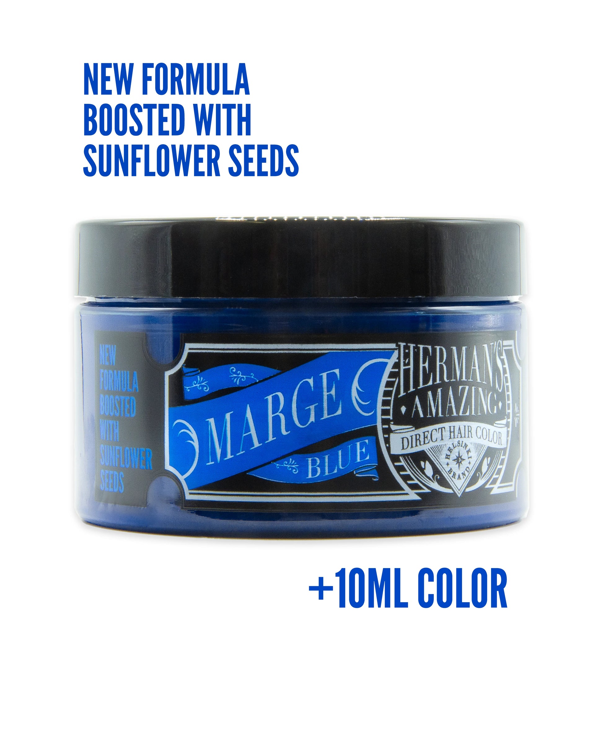 semi-permanente Haartönung MARGE DARK BLUE in dem Farbton Dunkelblau von Herman's Amazing