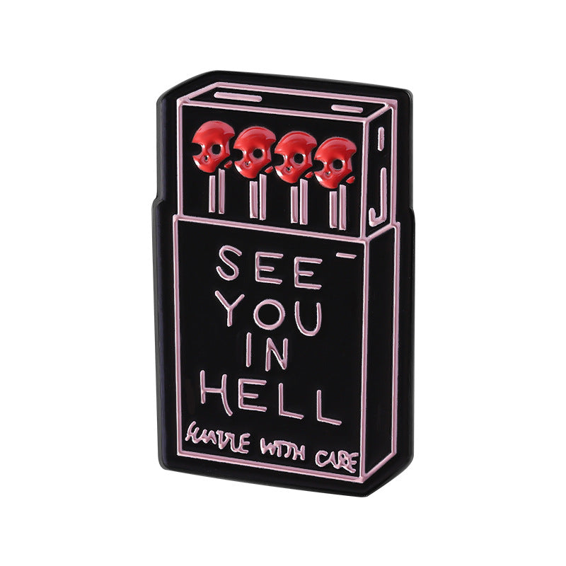 Kleiner Emaille-Anstecker MATCHBOX ENAMEL PIN von Moon Attic