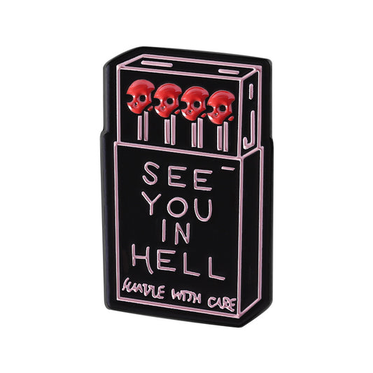 Kleiner Emaille-Anstecker MATCHBOX ENAMEL PIN von Moon Attic