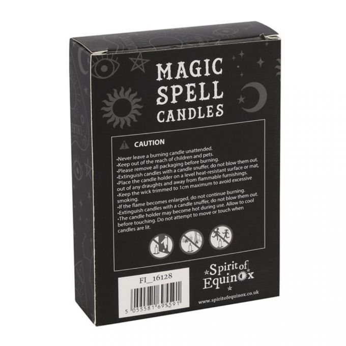 “Protection” Spell Candles set of 12 small candles [black]