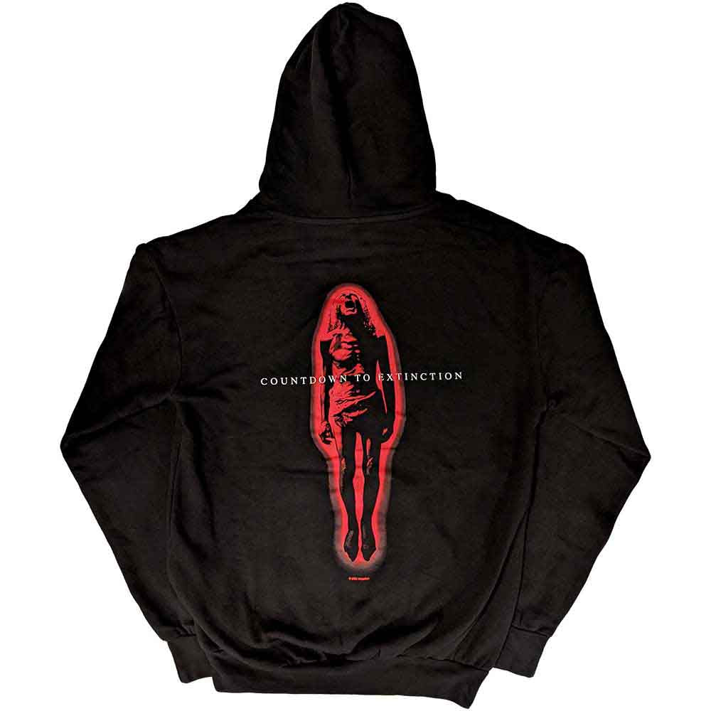 Lizensierter Pullover Megadeth Countdown To Extinction Band-Hoodie mit großem Backprint