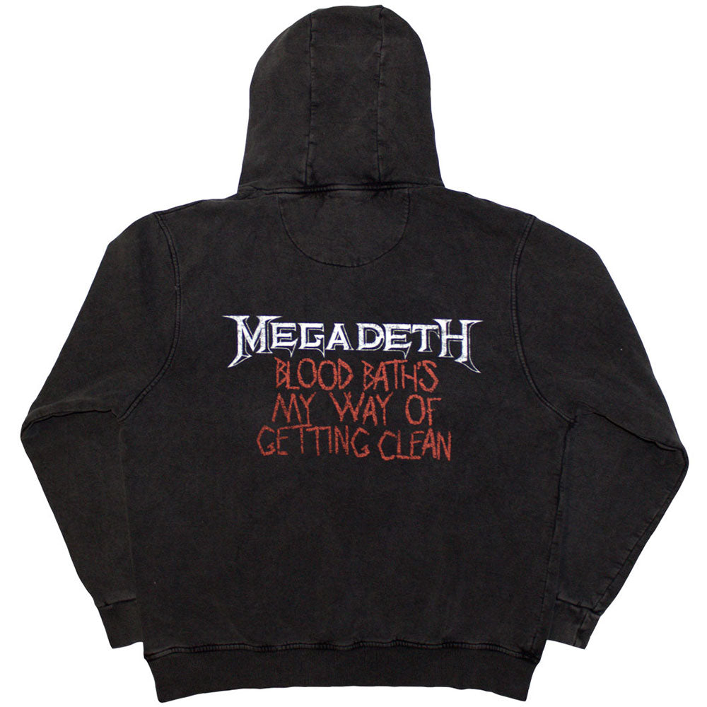 Rückseite lizensierter Pullover Megadeth Black Friday Wash Collection Band-Hoodie mit Backprint