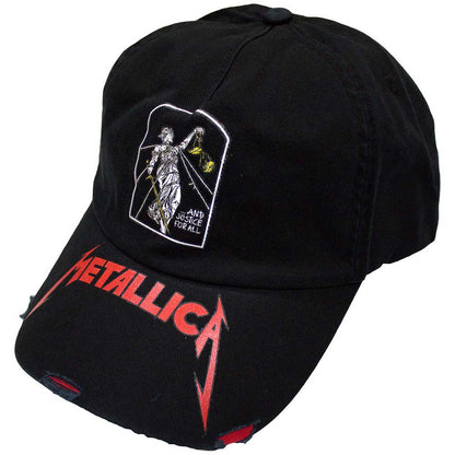 Schwarze Schirmmütze Metallica Justice For All Baseball Cap