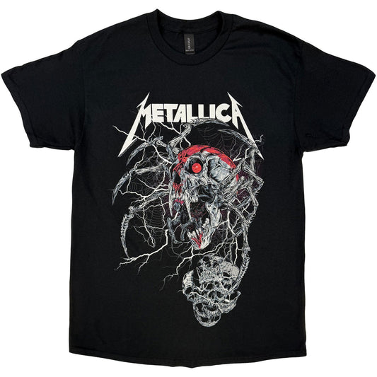 Lizensiertes Metallica Spider Dead Bandshirt mit Spinnen- und Totenkopfprint