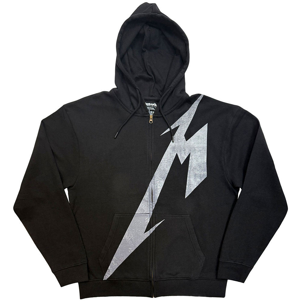 Lizensierte Sweatshirtjacke Metallica Shrouded Band-Hoodie mit Backprint