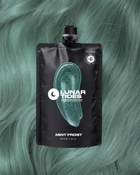 semi-permanente Haartönung Mint Frost in dem Farbton Pastel Grün mit silbernen Untertönen&nbsp;von Lunar Tides