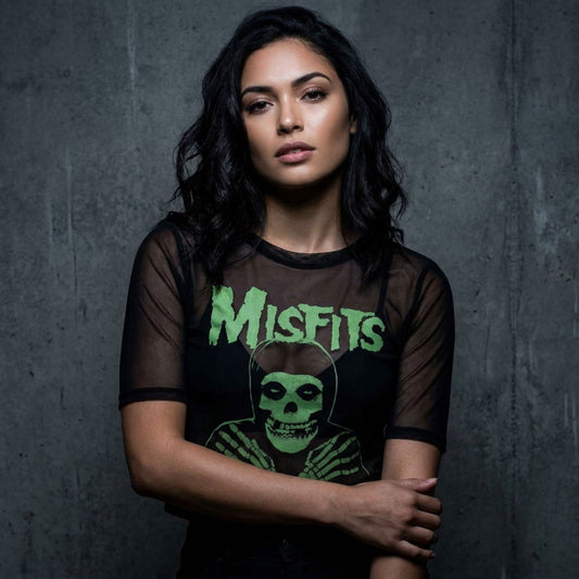 Misfits Green Hands Ladies Mesh Crop Top