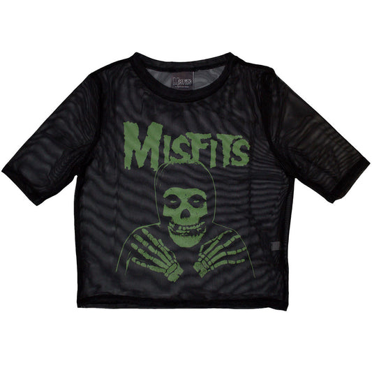 Misfits Green Hands Ladies Mesh Crop Top