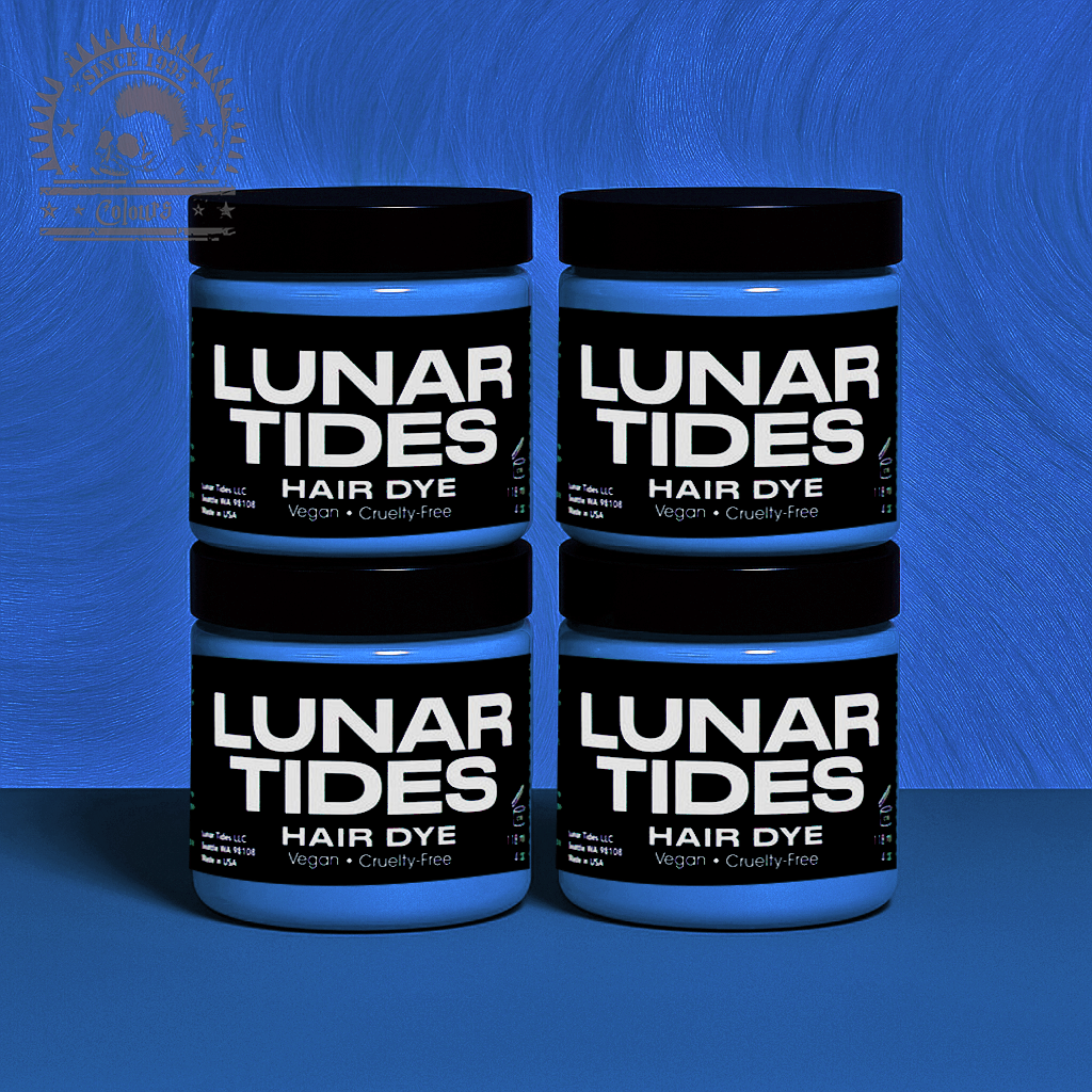 semi-permanente Haartönung 4er-Sparset&nbsp;MOONSTONE in dem Farbton Pastellblau von Lunar Tides