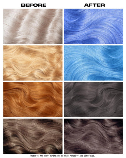 semi-permanente Haartönung Moonstone in dem Farbton Pastellblau von Lunar Tides