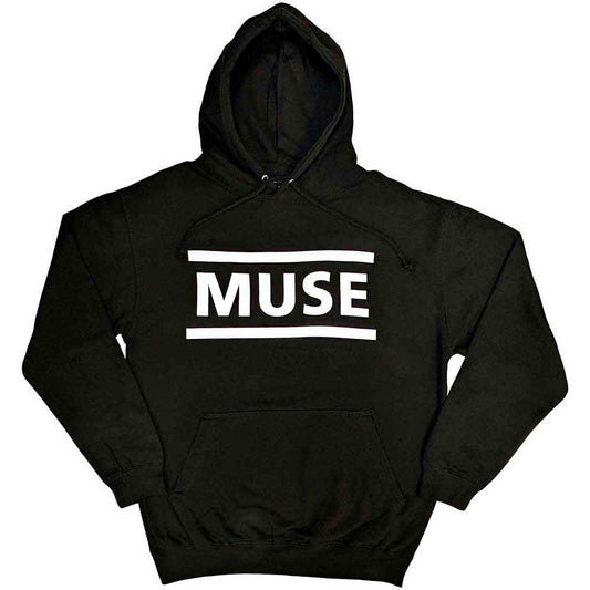 Lizensierter Pullover Muse White Logo Band-Hoodie