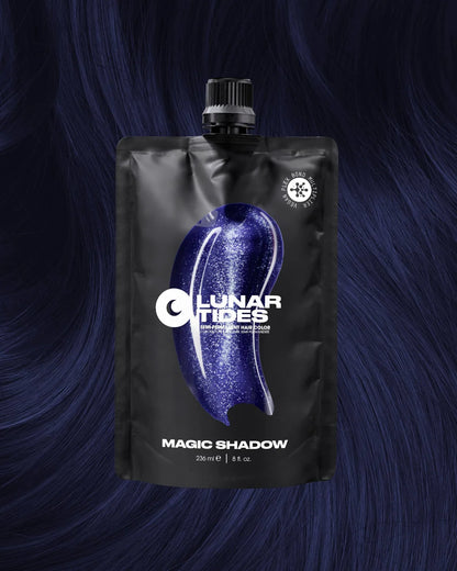 semi-permanente Haartönung Magic Shadow in dem Farbton Dunkelblau von Lunar Tides
