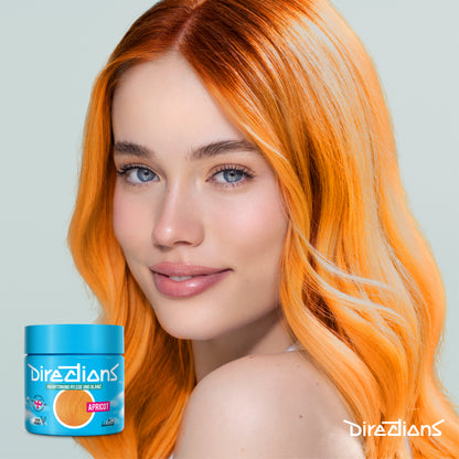 semi-permanente Haartönung APRICOT in dem Farbton Hellorange von Directions