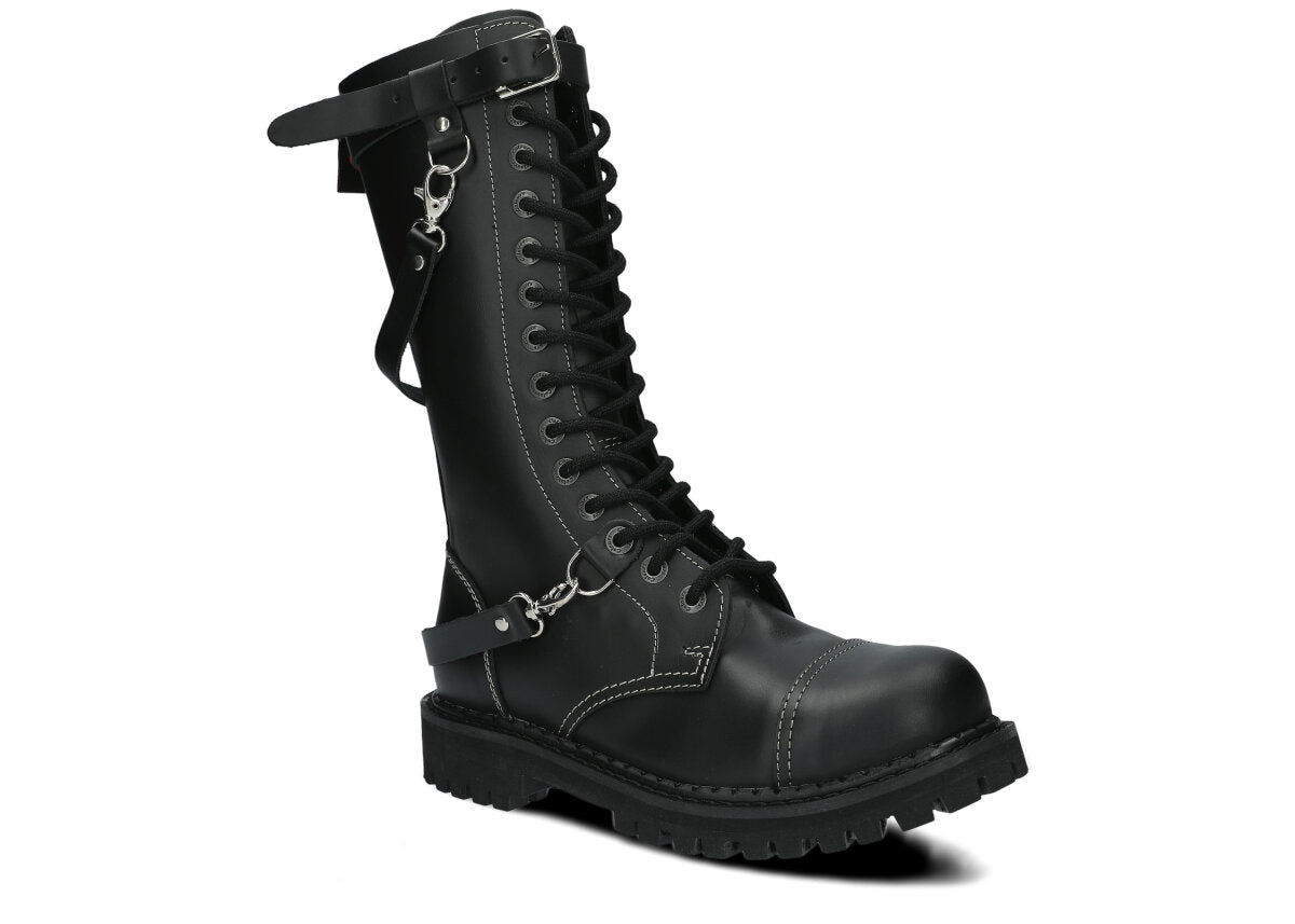 14 Loch 3 Straps Black Colours Boots 