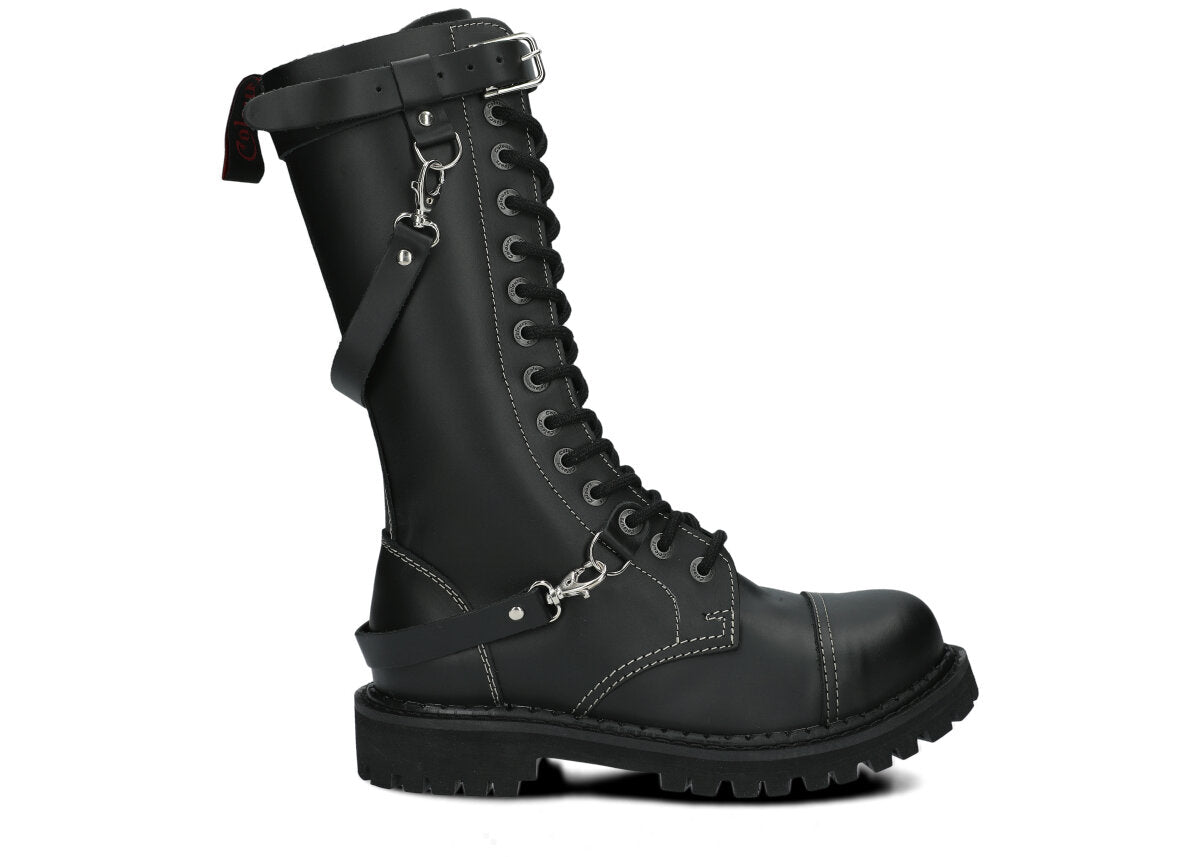 14 Loch 3 Straps Black Colours Boots 