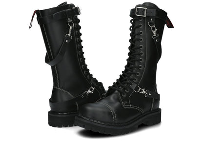 14 Loch 3 Straps Black Colours Boots 