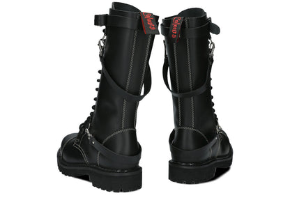 14 Loch 3 Straps Black Colours Boots 