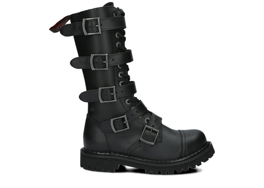 14 Loch 5 Buckles Black Colours Boots