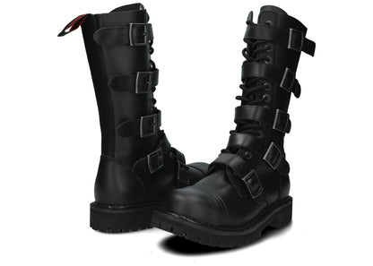 14 Loch 5 Buckles Black Colours Boots