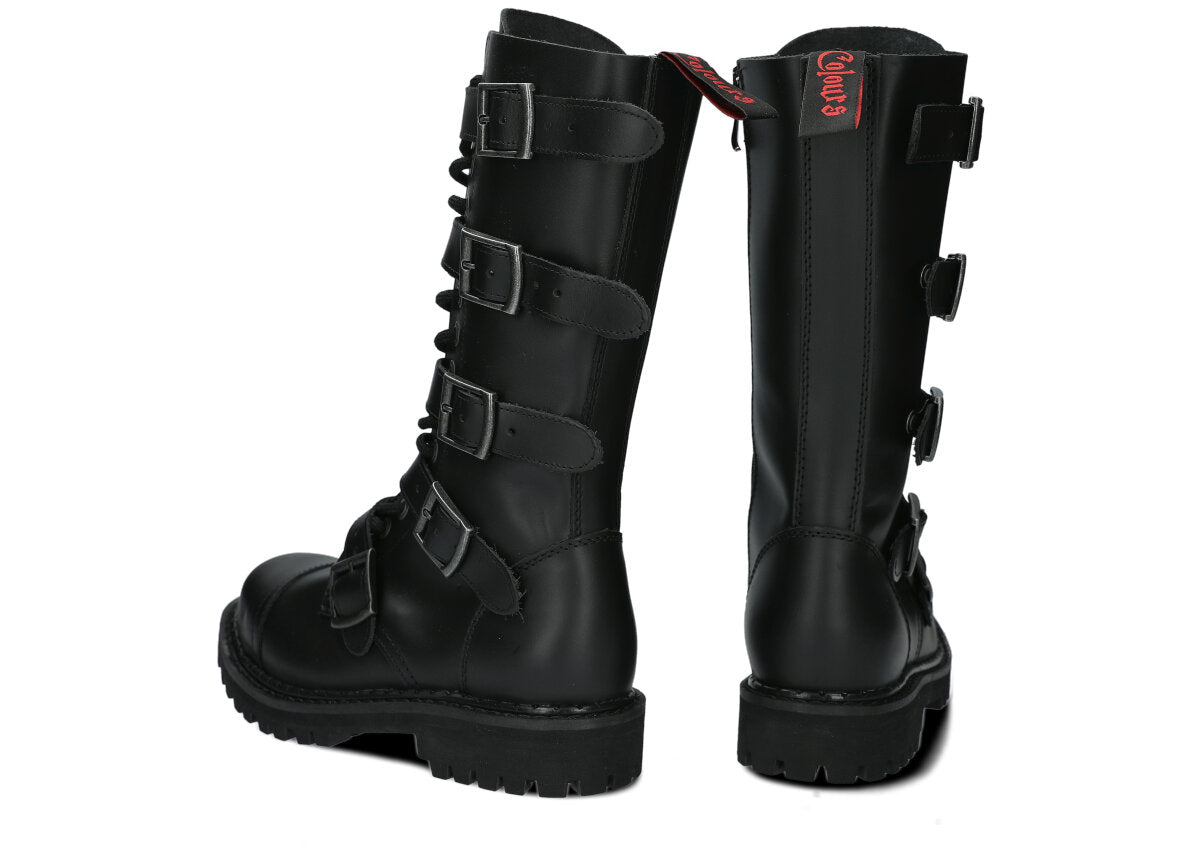 14 Loch 5 Buckles Black Colours Boots