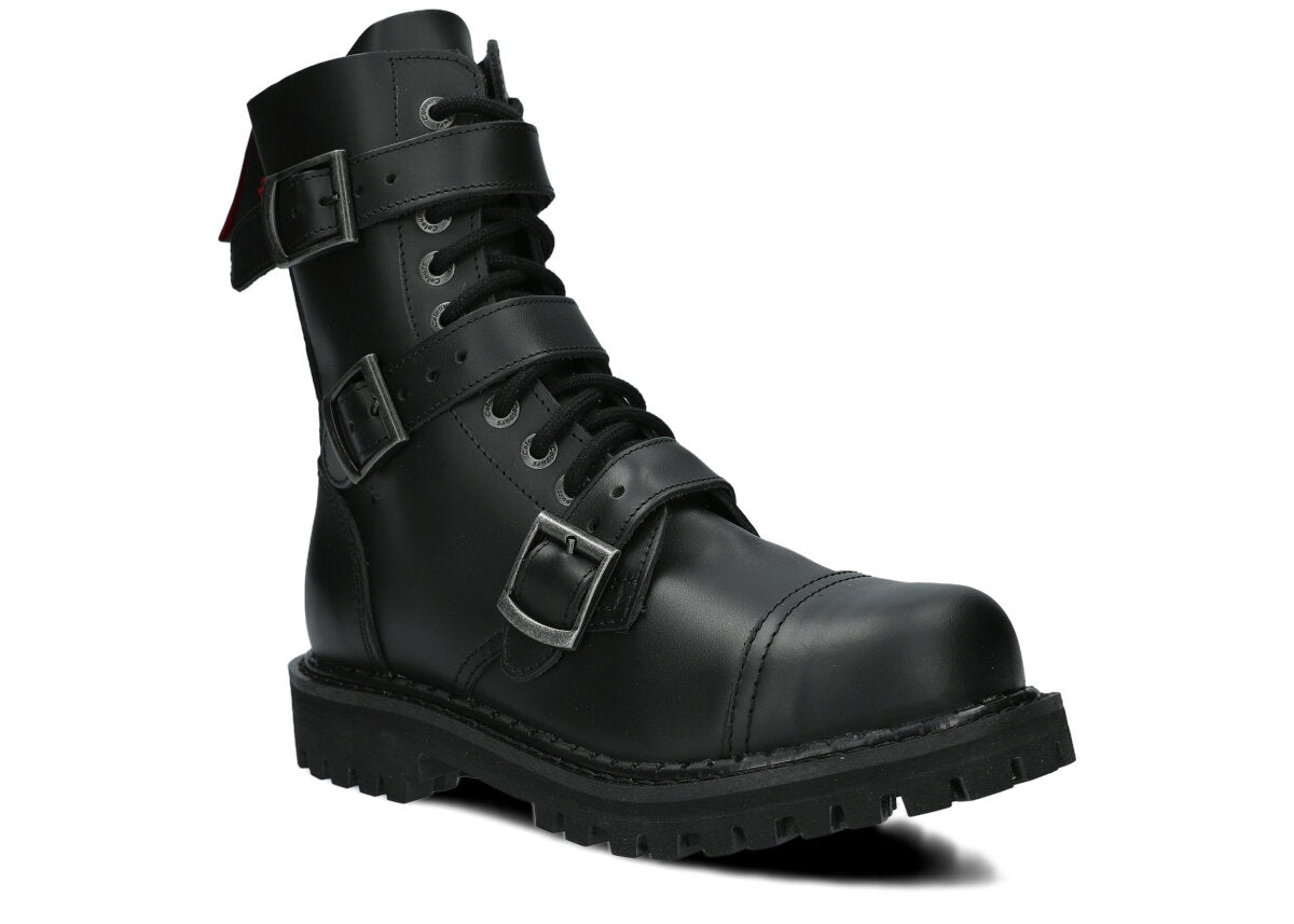 10 Loch 3 Buckles Black Colours Boots