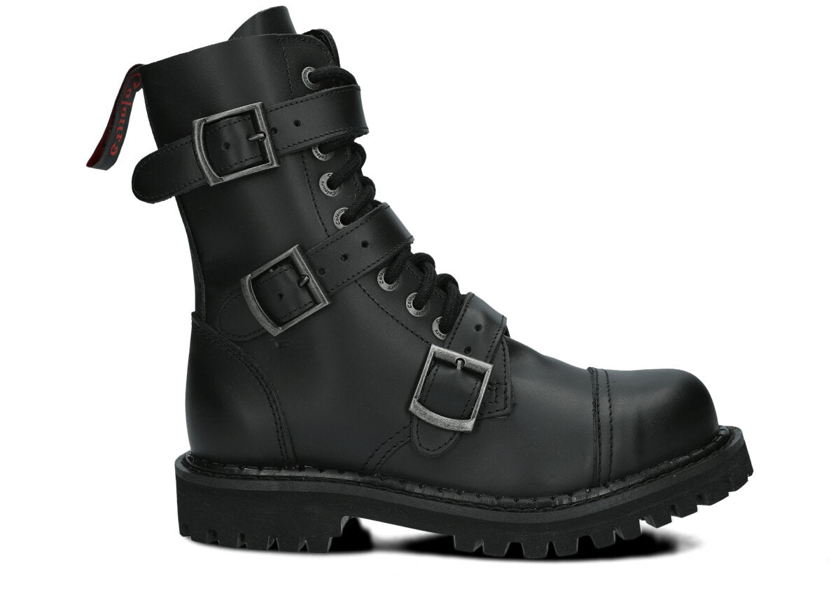 10 Loch 3 Buckles Black Colours Boots