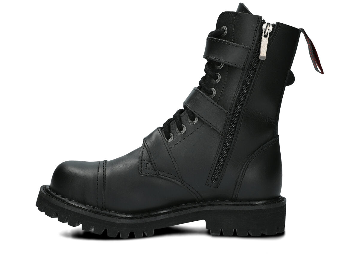 10 Loch 3 Buckles Black Colours Boots