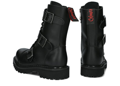 10 Loch 3 Buckles Black Colours Boots