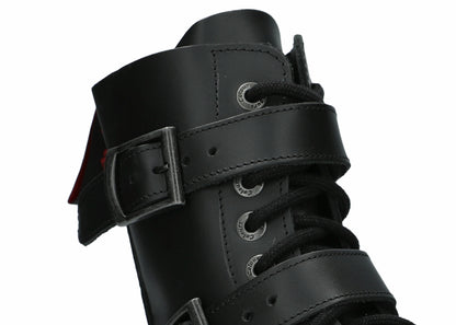 10 Loch 3 Buckles Black Colours Boots