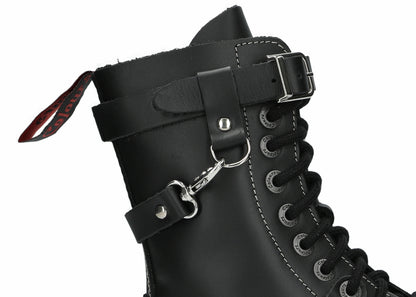 10 Loch 3 Straps Black Colours Boots