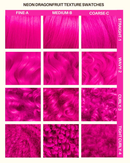 semi-permanente UV-Haartönung Neon Dragonfruit in dem Farbton Neonpink von Lunar Tides